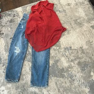 Girls Bundle Abercrombie & Fitch top and Zara Jeans